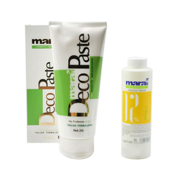 کرم دکلره مارال (Maral) مدل deco paste حجم 250 میلی‌لیتر به همراه اکسیدان مارال مدل 40vol دوازده درصدی حجم 150 میلی‌لیتر