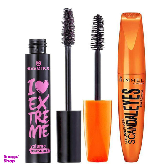 ریمل حجم دهنده اسنس (Essense)مدل I Love Extreme Volume +ریمل حجم دهنده ریمل لاندن (Rimmel London)مدل Flash Scandale Eyes
