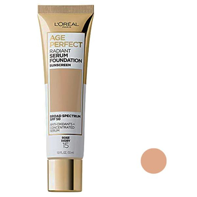 کرم پودر لورآل (L'oreal) مدل AGE Perfect شماره 15 حجم 30 میلی لیتر