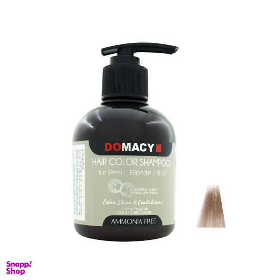 شامپو رنگساژ دوماسی (Domacy) مدل AMMONIA FREE شماره 9.12 حجم 300 میلی‌ لیتر رنگ بلوند یخی مرواریدی