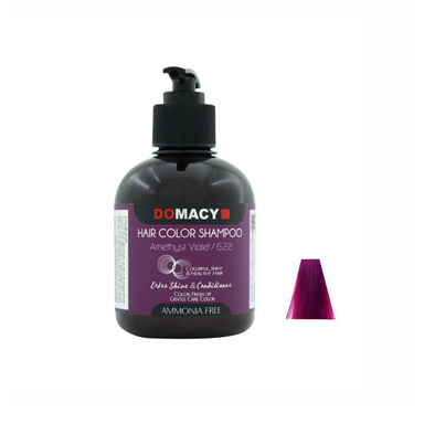 شامپو رنگساژ دوماسی (Domacy) مدل AMMONIA FREE شماره 6.22 حجم 300 میلی‌ لیتر رنگ بنفش آماتیس