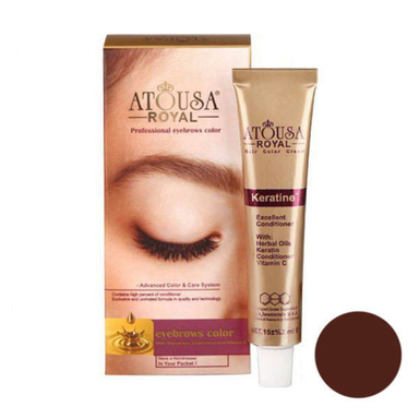 رنگ ابرو آتوسا رویال (Atousa Royal) شماره 0.5 حجم 15 میلی‌لیتر رنگ فندقی روشن