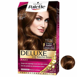 کیت رنگ مو پلت (Palette) سری DELUXE شماره 65-6 حجم 50 میلی‌لیتر رنگ قهوه ای درخشان