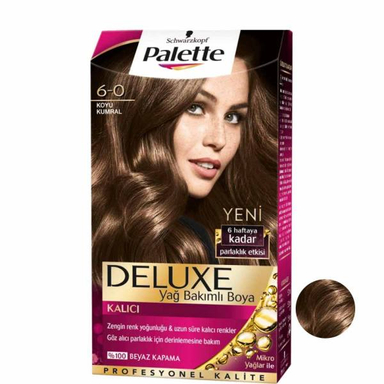 کیت رنگ مو پلت (Palette) سری DELUXE شماره 0-6 حجم 50 میلی‌لیتر رنگ قهوه ای شکلاتی