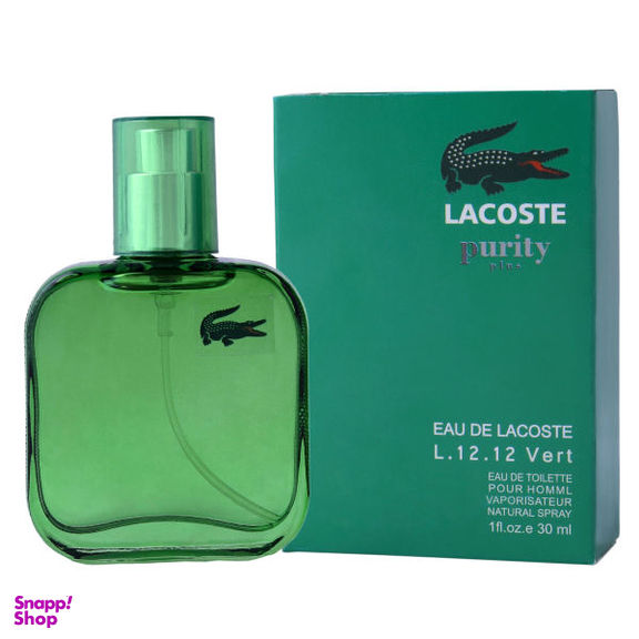 عطر جیبی مردانه پیوریتی (Purity) مدل LACOSTE حجم 30 میلی لیتر