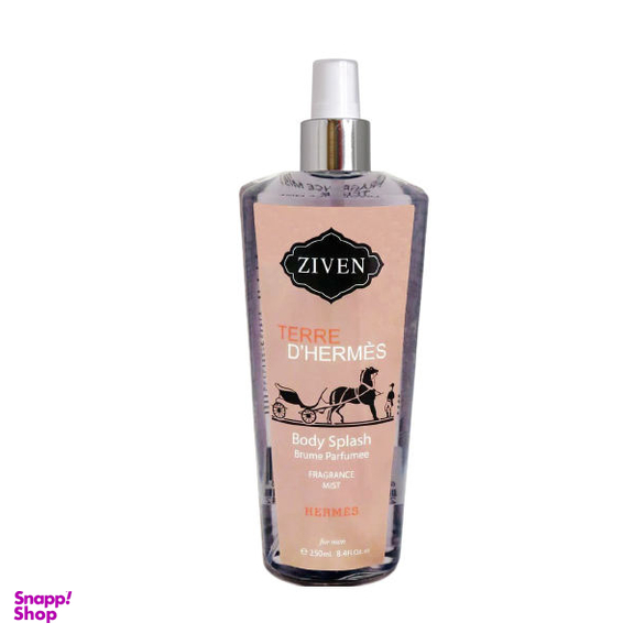 بادی اسپلش مردانه زیون (Ziven) مدل تق هرمس حجم 250 میلی لیتر