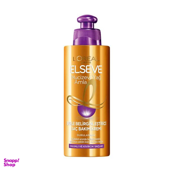 کرم مو لورآل (L'Oreal) سری Elseve مدل Mucizevi Yag حجم 200 میلی لیتر