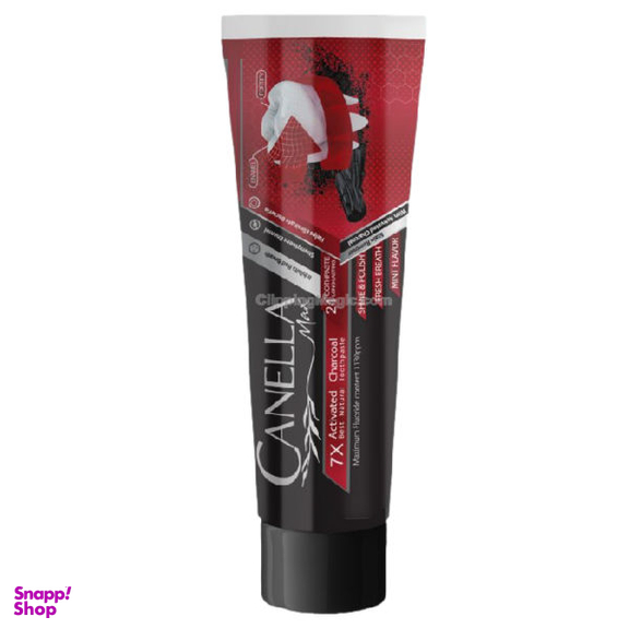 خمیردندان کنلامکس ( Canella Max) مدل ذغال وزن 100 گرم