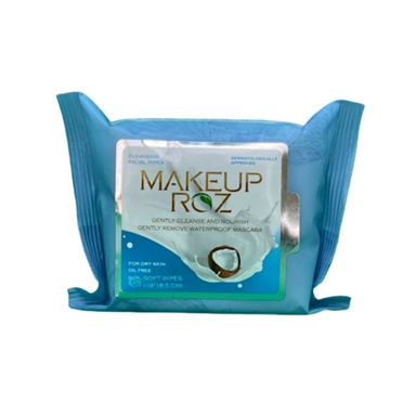 دستمال مرطوب پاک کننده آرایش میکاپ رز (Makeup Rose) مدل A3 بسته 25 عددی