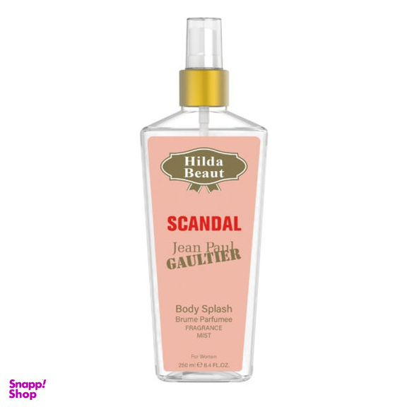 بادی اسپلش زنانه هیلدا بیوت (Hilda Beaut) مدل SCANDAL حجم 250 میلی لیتر
