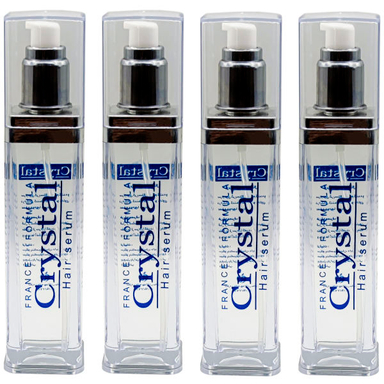 سرم مو کریستال (Crystal) مدل ترمیم کننده و درخشان کننده حجم 120 میلی لیتر مجموعه 4 عددی