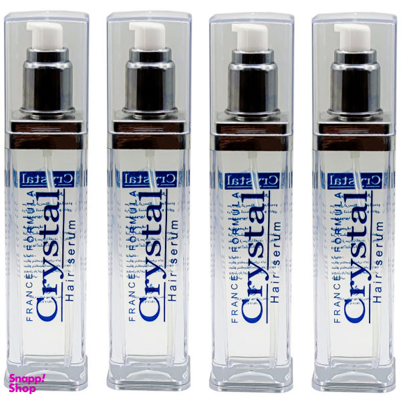 سرم مو کریستال (Crystal) مدل ترمیم کننده و درخشان کننده حجم 120 میلی لیتر مجموعه 4 عددی