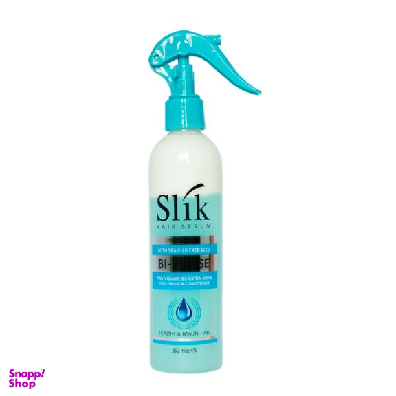 سرم دوفاز مو اسلیک (Slik) مدل ابریشم دریایی حجم 250 میلی لیتر
