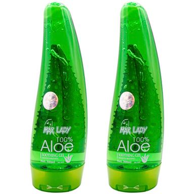 ژل آبرسان مکس لیدی مدل Aloe حجم 300 میلی لیتر مجموعه 2 عددی