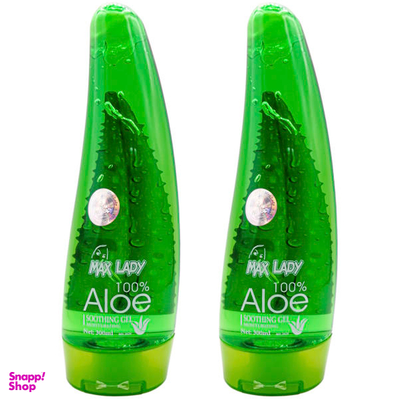 ژل آبرسان مکس لیدی مدل Aloe حجم 300 میلی لیتر مجموعه 2 عددی