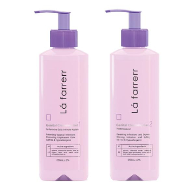 ژل بهداشتی بانوان لافارر (Lafarrerr) مدل 1 حجم 250 میلی لیتر + ژل بهداشتی بانوان مدل 2 حجم 250 میلی لیتر