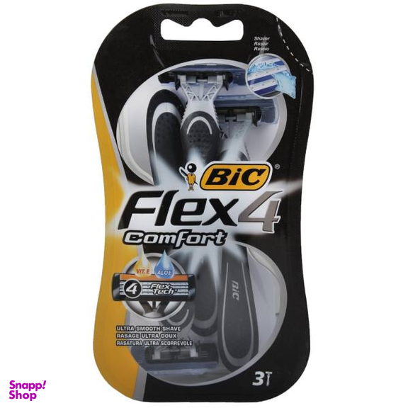 خود تراش بیک مدل Flex 4 Comfort بسته 3 عددی