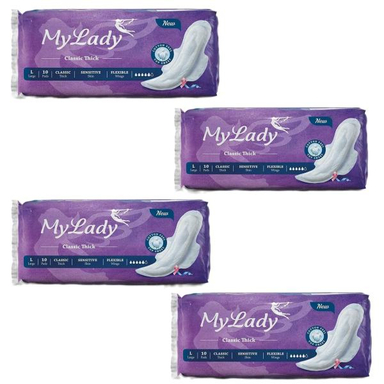 نوار بهداشتی مای لیدی (My Lady) Classic Purple بسته 4 عددی