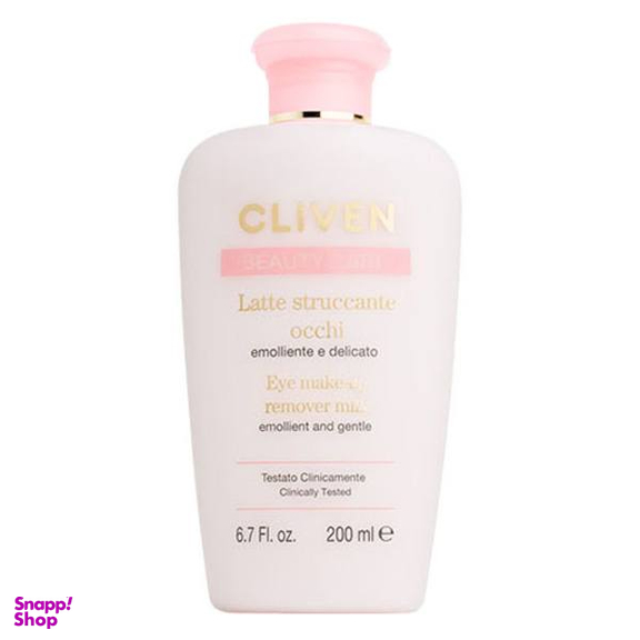 شیر پاک کن آرایش چشم کلیون (Cliven) مدل Latte Struccante Occhi حجم 200 میلی لیتر