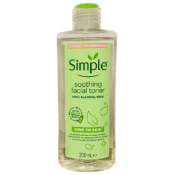 تونر پاک کننده صورت سیمپل (Simple) مدل Soothing حجم 200 میلی لیتر