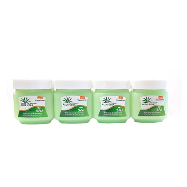 وازلین (Vaseline) لب ساج (Saj) مدل آلویه ورا مجموعه 4 عددی