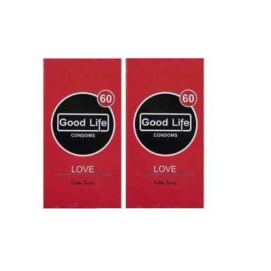 کاندوم گودلایف (Good Life) مدل love مجموعه 2 عددی