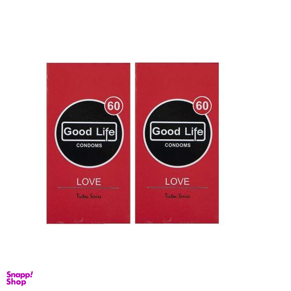کاندوم گودلایف (Good Life) مدل love مجموعه 2 عددی