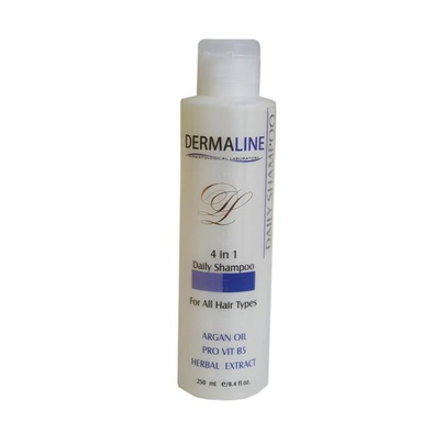 شامپو مو درمالاین (Dermaline) مدل تقویت کننده حجم 250 میلی لیتر