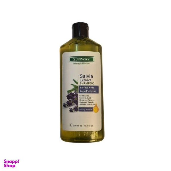 شامپو ضد شوره مو سان وی (Sunway) مدل Salvia Extract حجم 300 میلی لیتر
