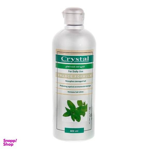 شامپو مو کریستال (Crystal) مدل نعناع حجم 400 میلی لیتر
