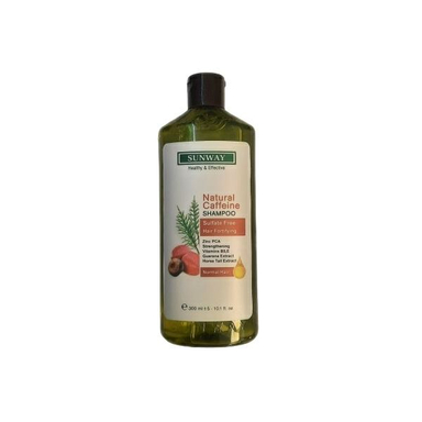 شامپو تقویت کننده مو سان وی (Sunway) مدل Natural Caffein حجم 300 میلی لیتر