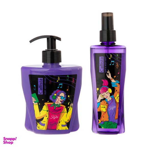 بادی اسپلش زنانه کالیستا (Calista) مدل Kily حجم 200 میلی لیتر به همراه لوسیون کالیستا مدل Kily حجم 400 میلی لیتر