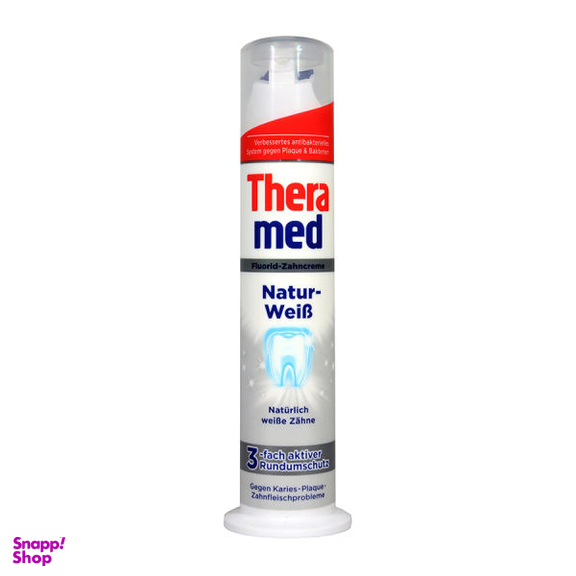 خمیردندان ترامد (Theramed) مدل Natur-Weib حجم 100 میلی لیتر