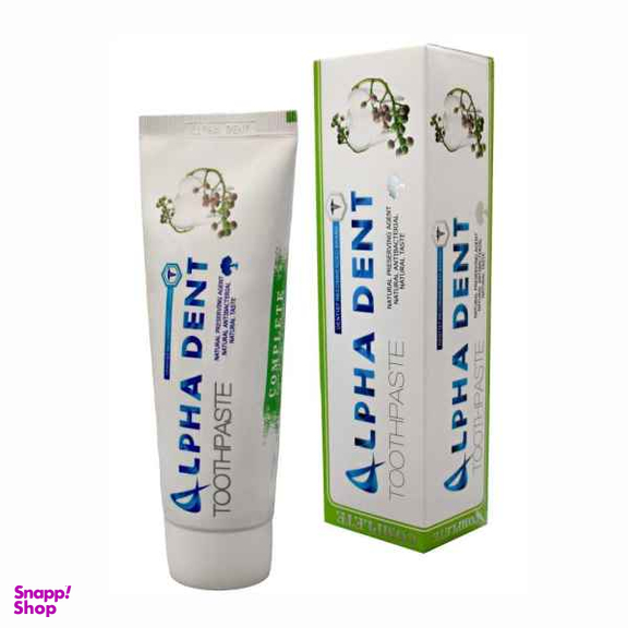خمیردندان آلفادنت (Alpha Dent) مدل Complete حجم 75 میلی لیتر