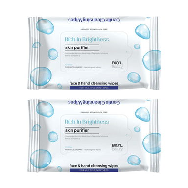 دستمال مرطوب بیول (Biol) مدل Brightness مجموعه 2 عددی