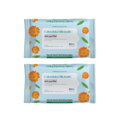 دستمال مرطوب بیول (Biol) مدل Calendula مجموعه 2 عددی