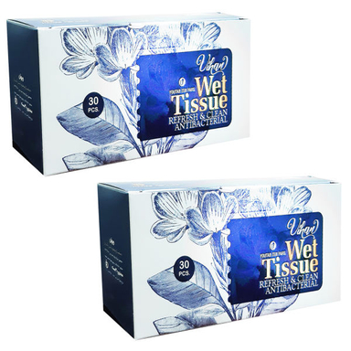 دستمال مرطوب ویهان (Vihan) مدل آنتی باکتریال مجموعه 2 عددی