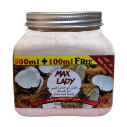 اسکراب لایه بردار پوست مکس لیدی (Max Lady) مدل Coconut حجم 600 میلی لیتر