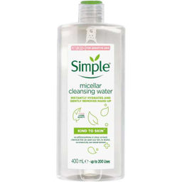 آب پاک کننده آرایش صورت سیمپل (Simple) مدل Gently Removes حجم 400 میلی لیتر