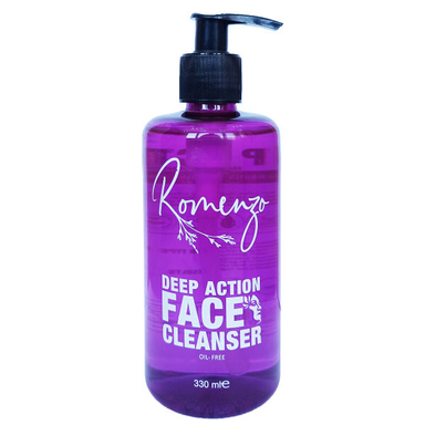 ژل شستشو صورت رومنزو (Romenzo) مدل Deep Action حجم 330 میلی لیتر
