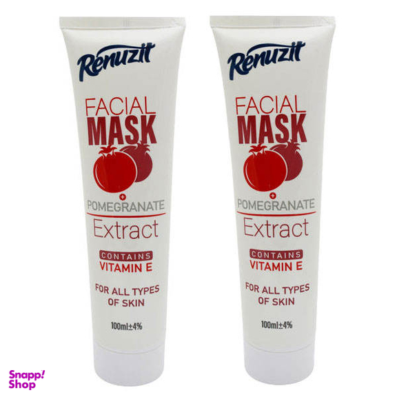 ماسک صورت رینوزیت مدل انار حجم 100 میلی لیتر مجموعه 2 عددی