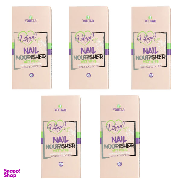 پد تقویت کننده ناخن ویهان (Vihan) مدل Nourisher 5 مجموعه 5 عددی