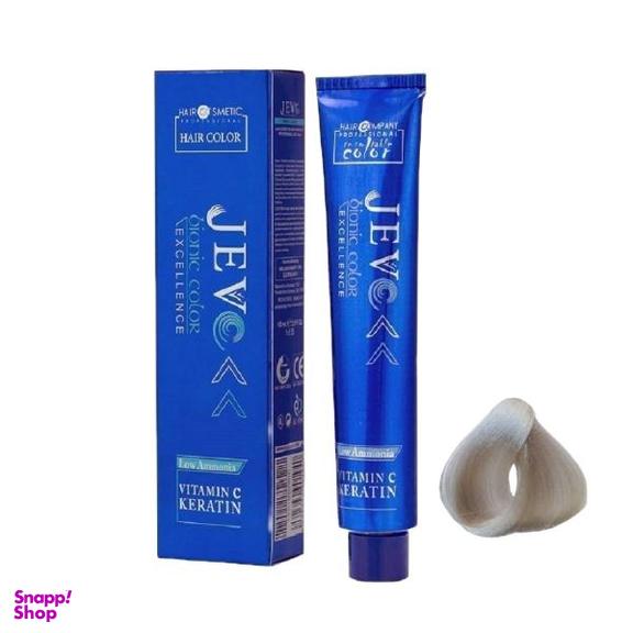 رنگ مو جوو (Jevo) مدل Excellence شماره 90.01 حجم 100 میلی‌لیتر رنگ نقره ای