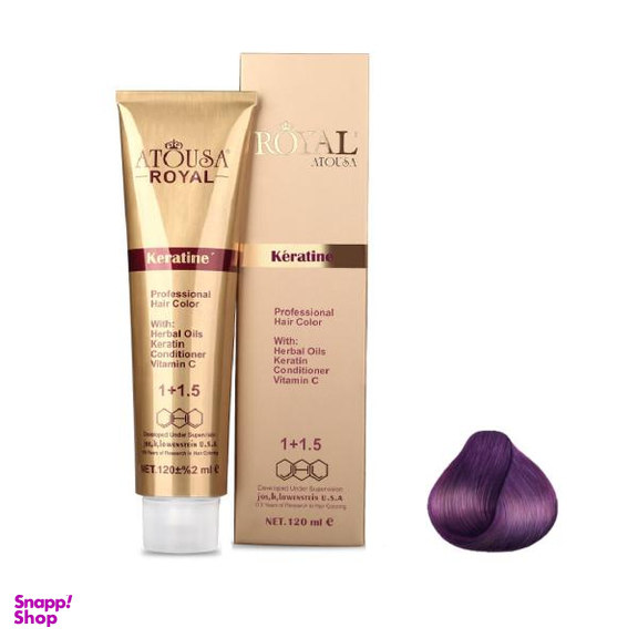 رنگ مو آتوسا رویال (Atousa Royal) شماره 6.992 حجم 120 میلیلیتر رنگ ارکیده وحشی