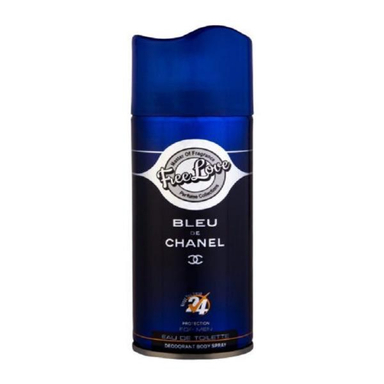اسپری خوشبو کننده بدن مردانه فری لاو (Free Love) مدل Bleu De Chanel حجم 200 میلی لیتر