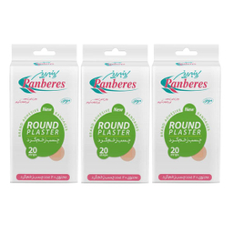 چسب زخم پنبه ریز (Panberes) مدل Round مجموعه 3 عددی