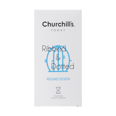 کاندوم چرچیلز (Churchill's) مدل Ribbed And Dotted بسته 12 عددی