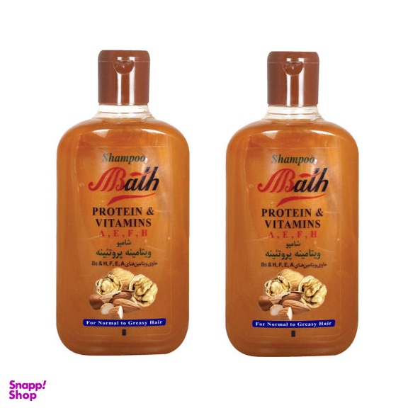 شامپو مو بس (Bath) مدل Walnut & Almond حجم 1000 میلی لیتر بسته 2 عددی