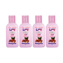 شامپو نرم کننده مو بس (Bath) مدل Almond حجم 280 میلی لیتر بسته 4 عددی