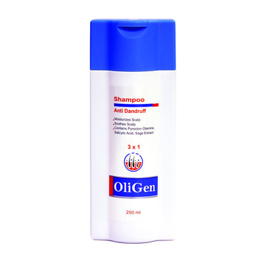 شامپوی مو الی ژن (Oligen) مدل Anti Dandruff حجم 250 میلی لیتر